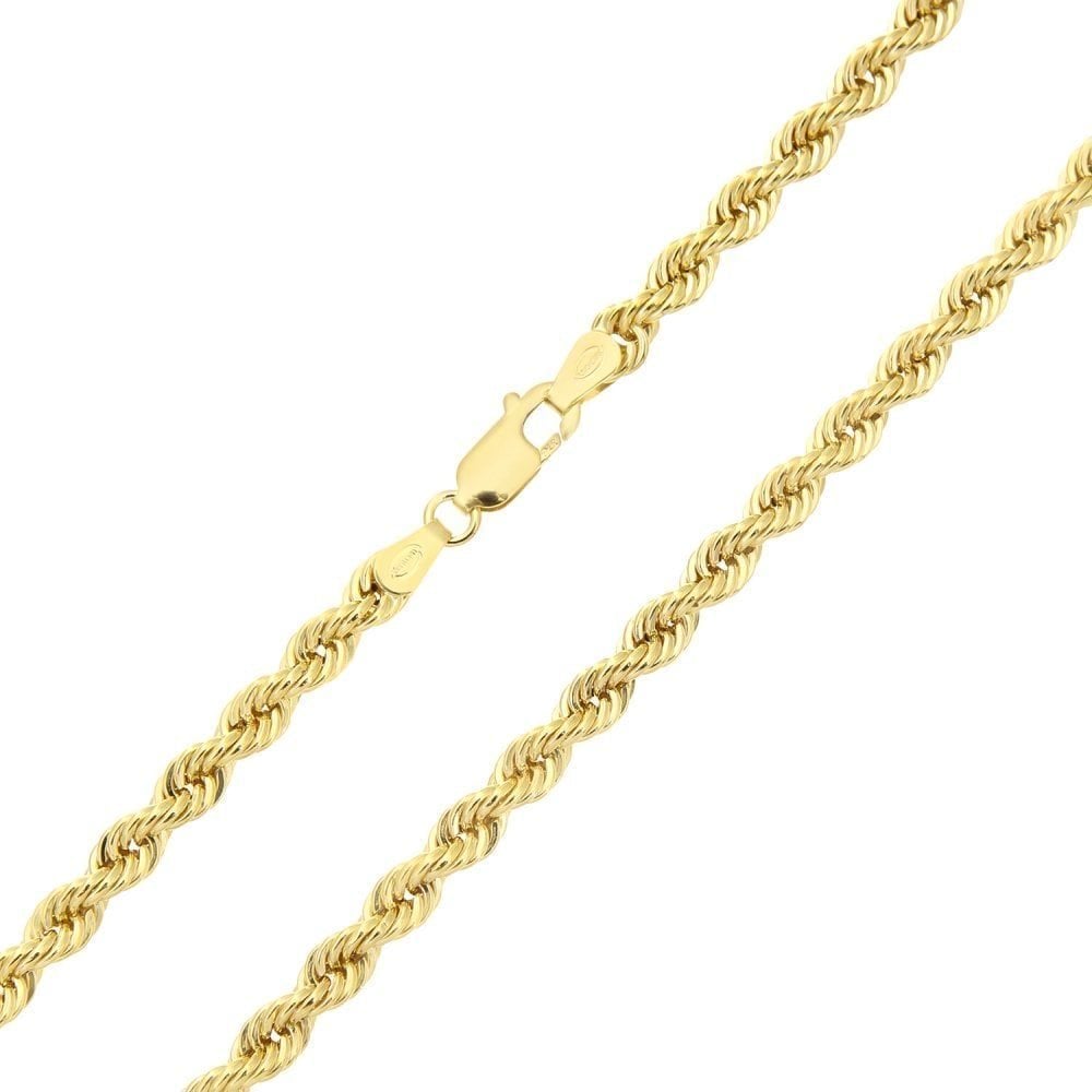 Thick Rope Chain 9ct Yellow Gold Necklace