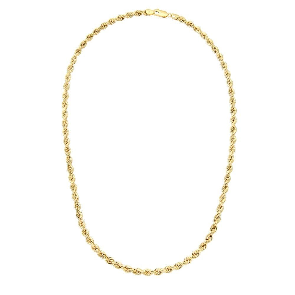Thick Rope Chain 9ct Yellow Gold Necklace
