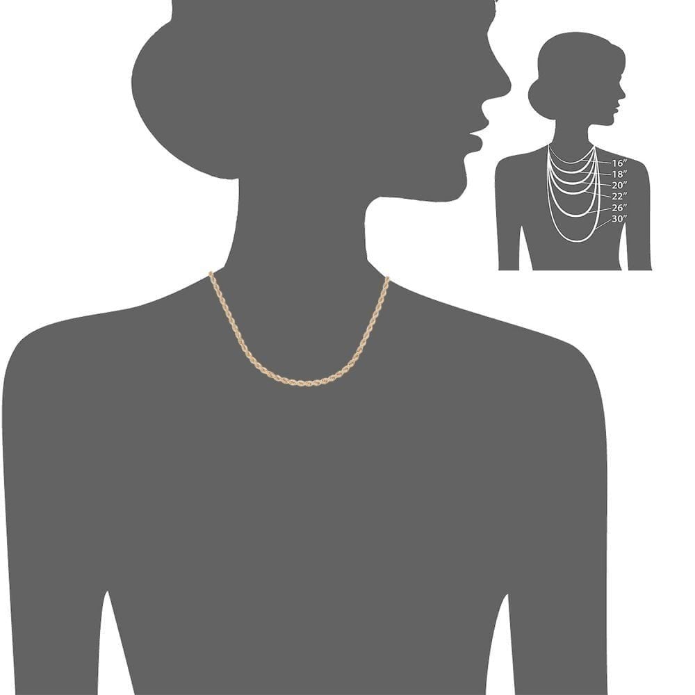 Thick Rope Chain 9ct Yellow Gold Necklace
