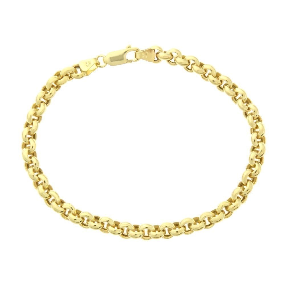 9ct Yellow Gold Belcher Chain Bracelet