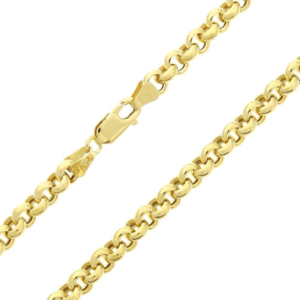9ct Yellow Gold Belcher Chain Bracelet