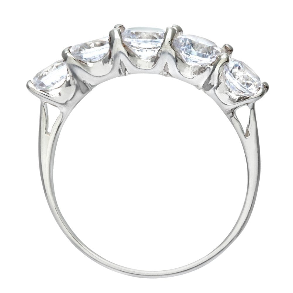 Silver CZ Eternity Ring