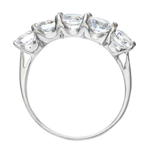 Silver CZ Eternity Ring