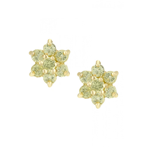 Peridot Stud Earrings - detail view | Prime Jewellery