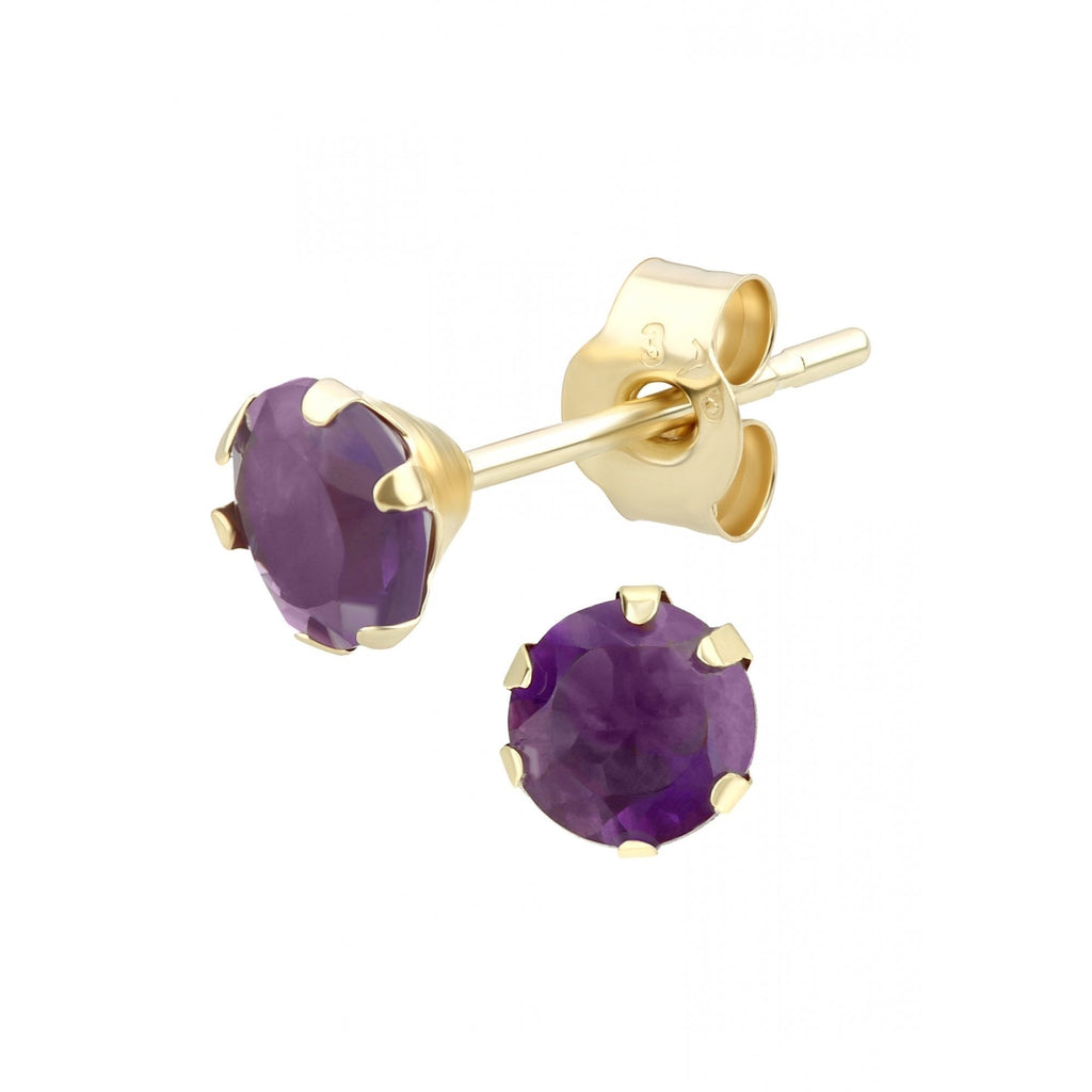 Round Amethyst Solitaire - detail view | Prime Jewellery