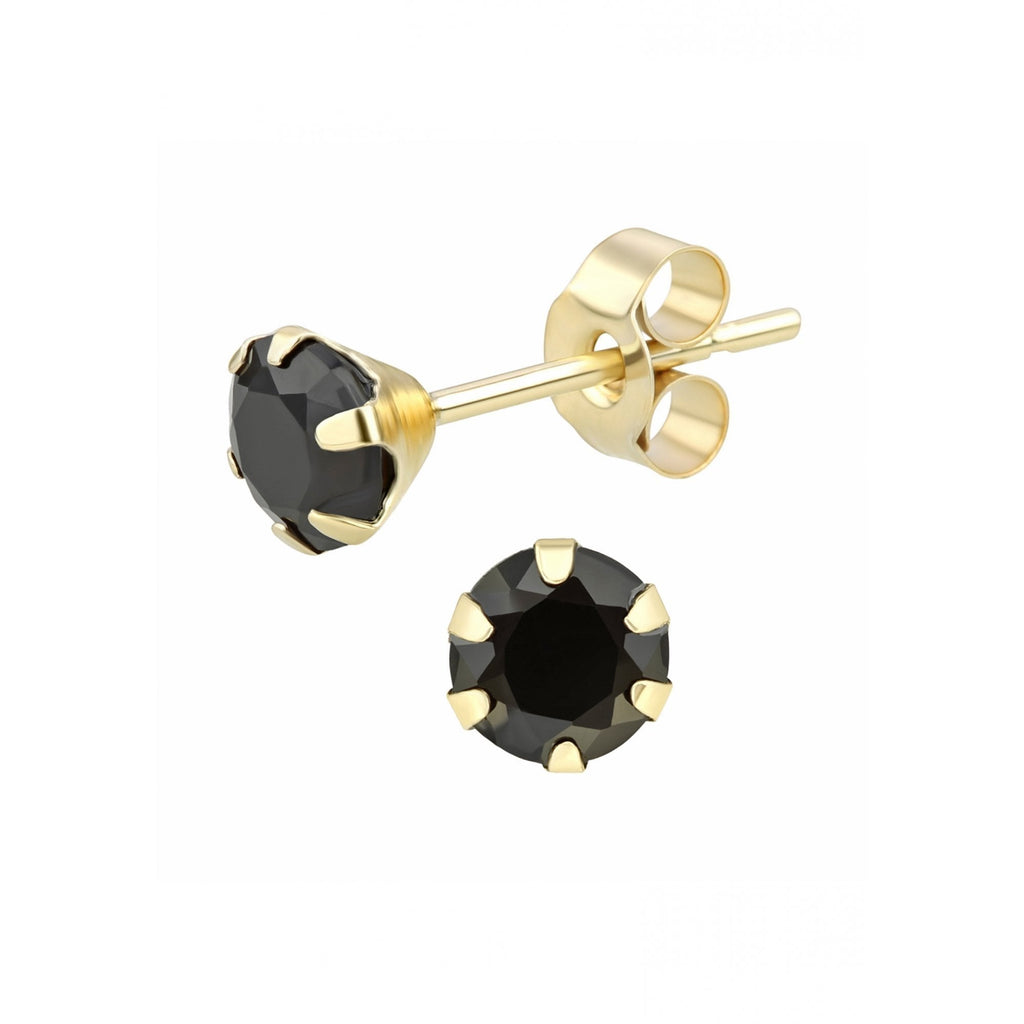 Round Black Sapphire - detail view | Prime Jewellery