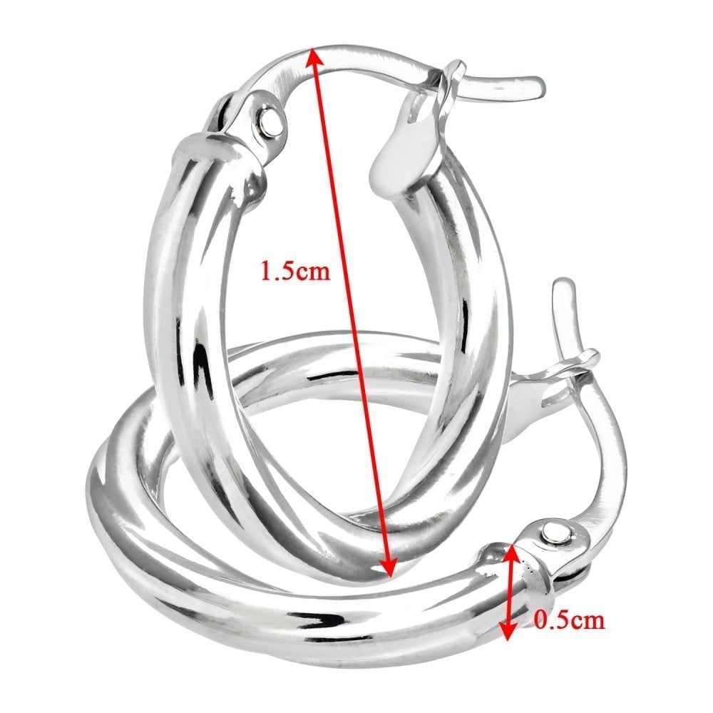 Polished Twisted Hoop - detail view | Prime Jewellery