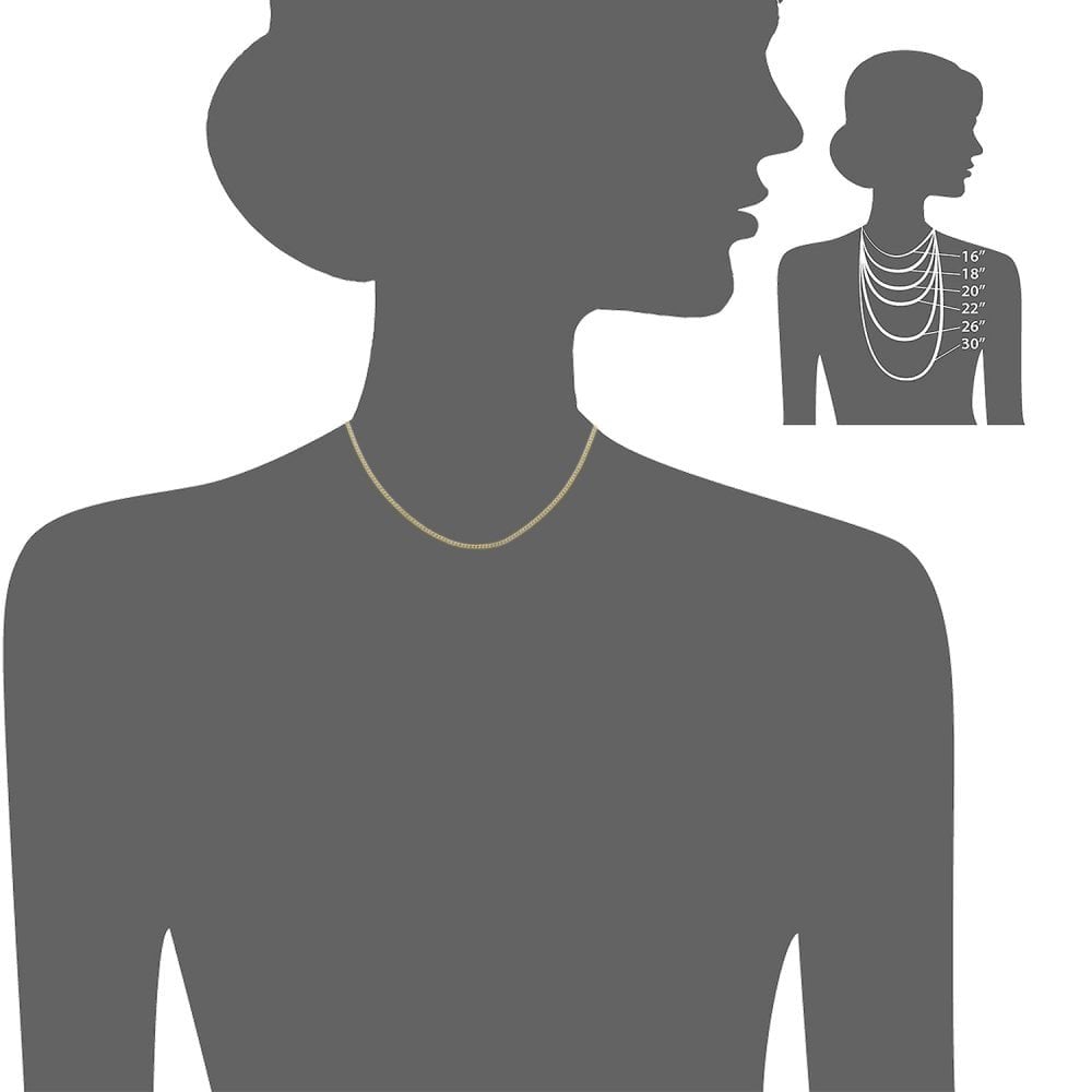 9ct Yellow Gold Curb Chain Necklace