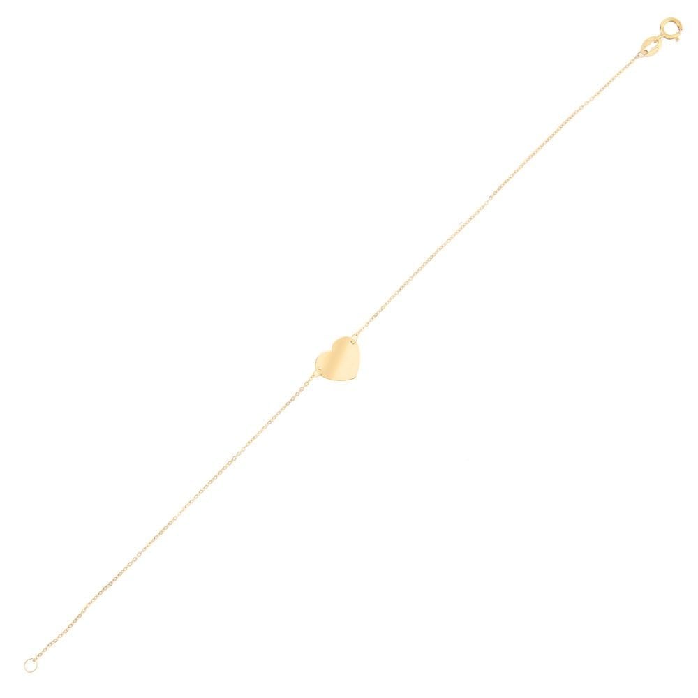 9ct Yellow Gold Women Pendant Necklace of Length 41cm