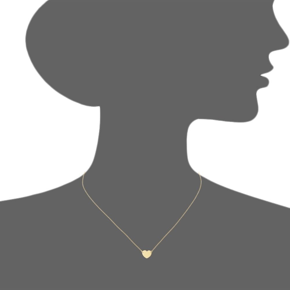 9ct Yellow Gold Women Pendant Necklace of Length 41cm