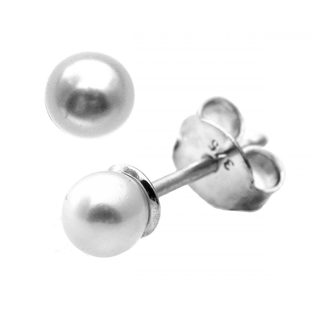 Pearl Stud Earrings 9ct White Gold | Prime Jewellery