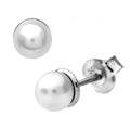 Pearl Stud Earrings 5mm 9ct White Gold | Prime Jewellery
