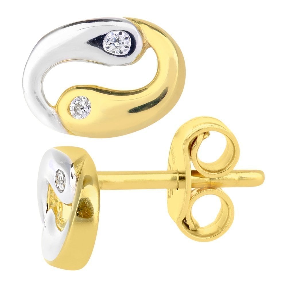 Cubic Zirconia Stud Earrings - detail view | Prime Jewellery