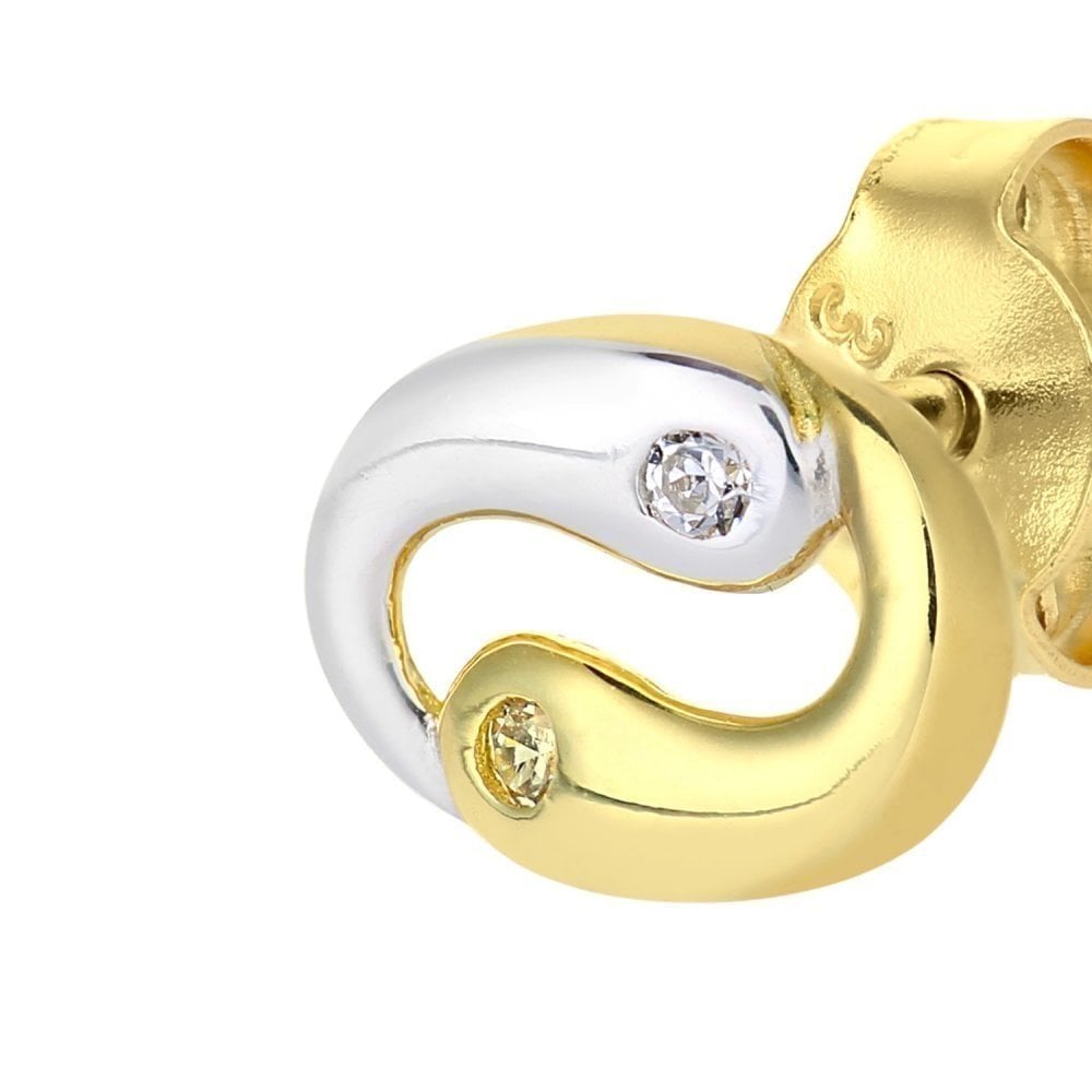 Cubic Zirconia Stud Earrings - detail view | Prime Jewellery