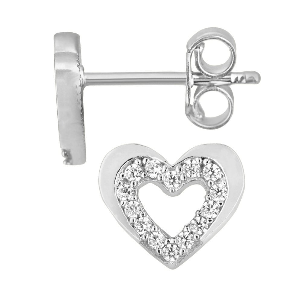 Cubic Zirconia Heart - detail view | Prime Jewellery