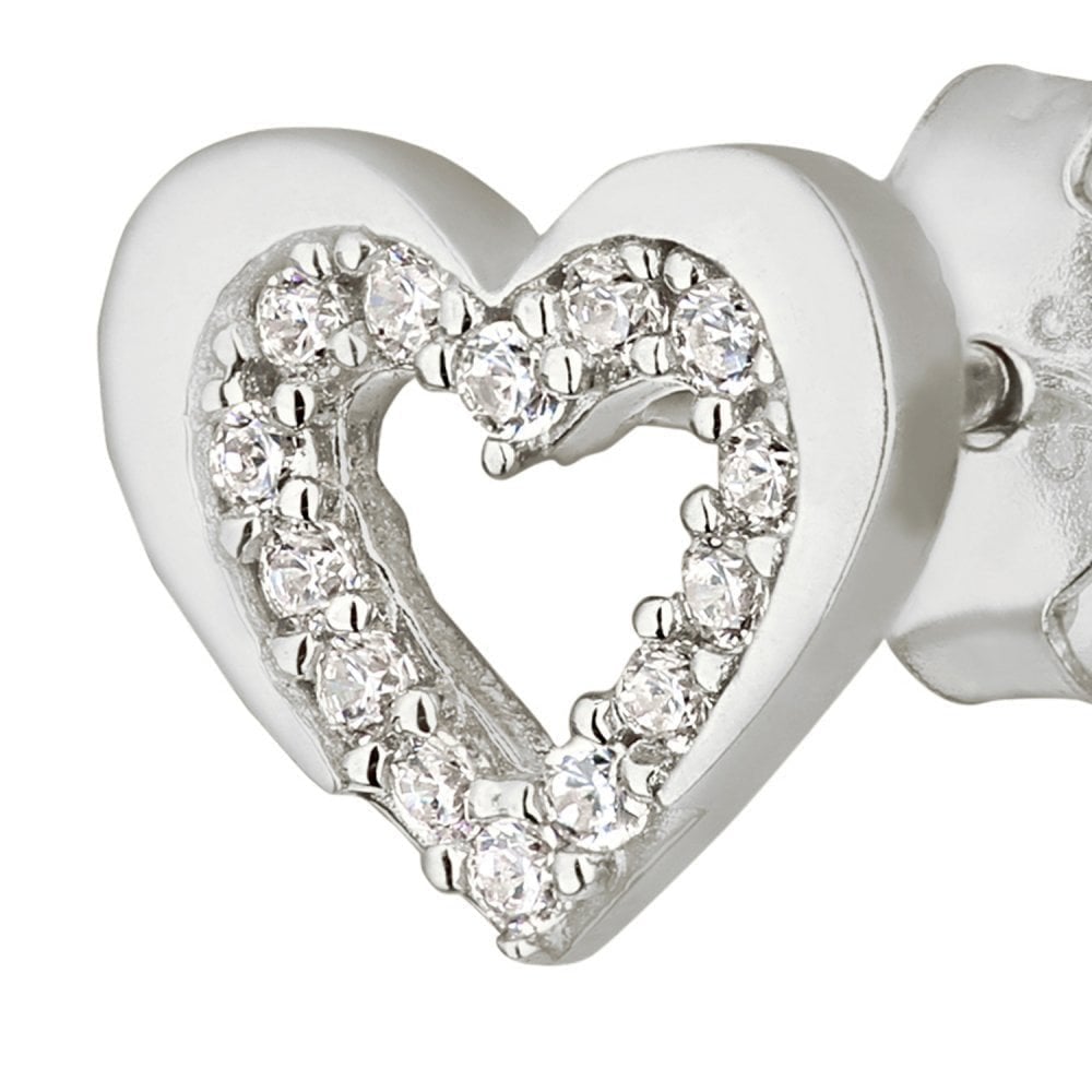 Cubic Zirconia Heart - detail view | Prime Jewellery