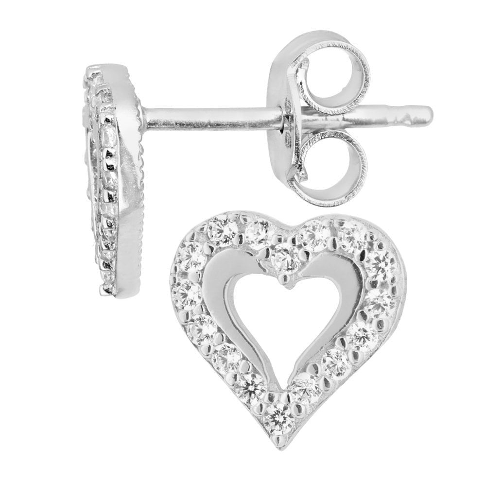 Cubic Zirconia Stud Earrings - detail view | Prime Jewellery