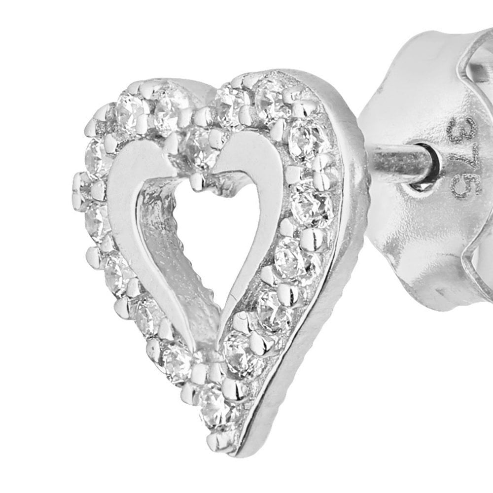 Cubic Zirconia Stud Earrings - detail view | Prime Jewellery