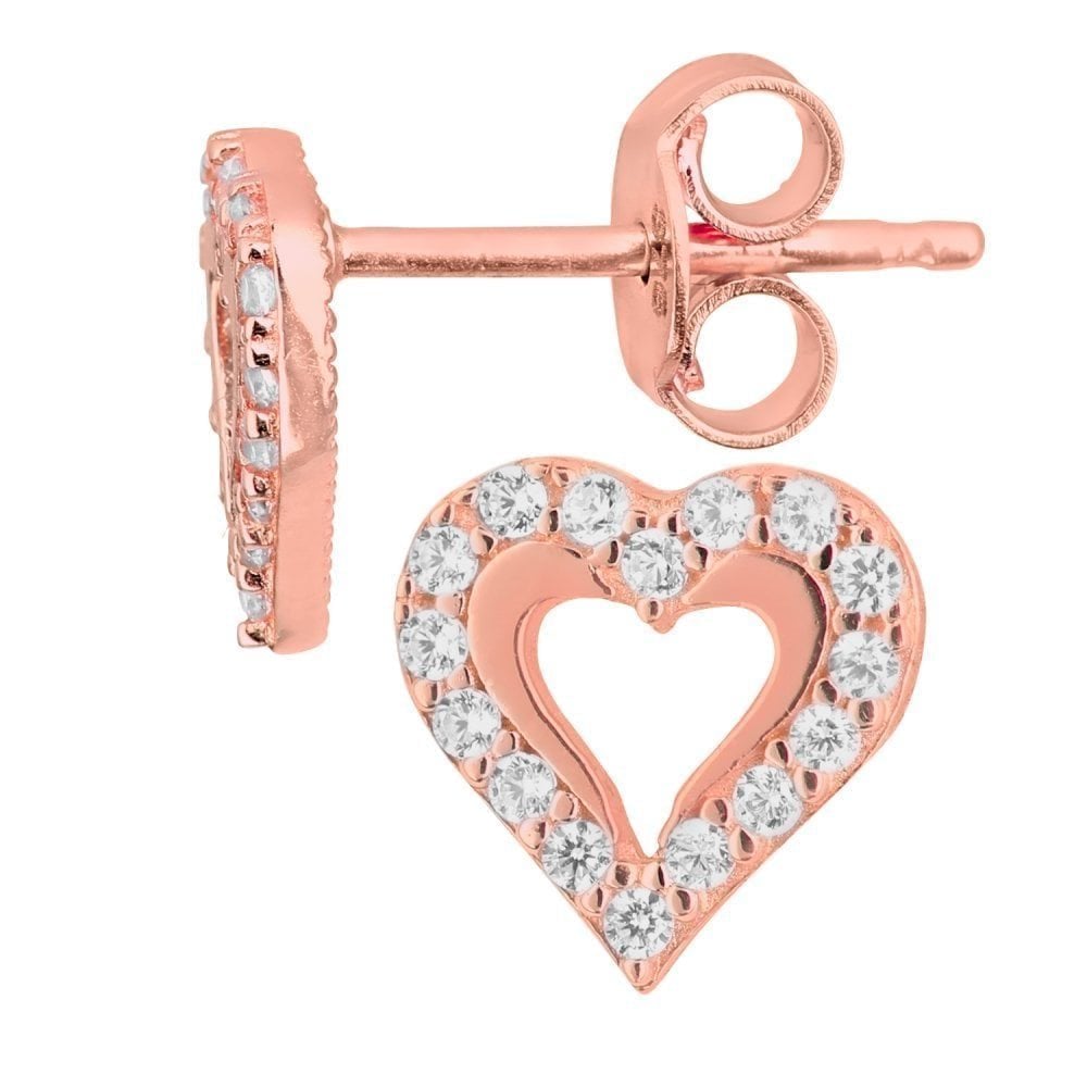 Cubic Zirconia Stud Earrings - detail view | Prime Jewellery