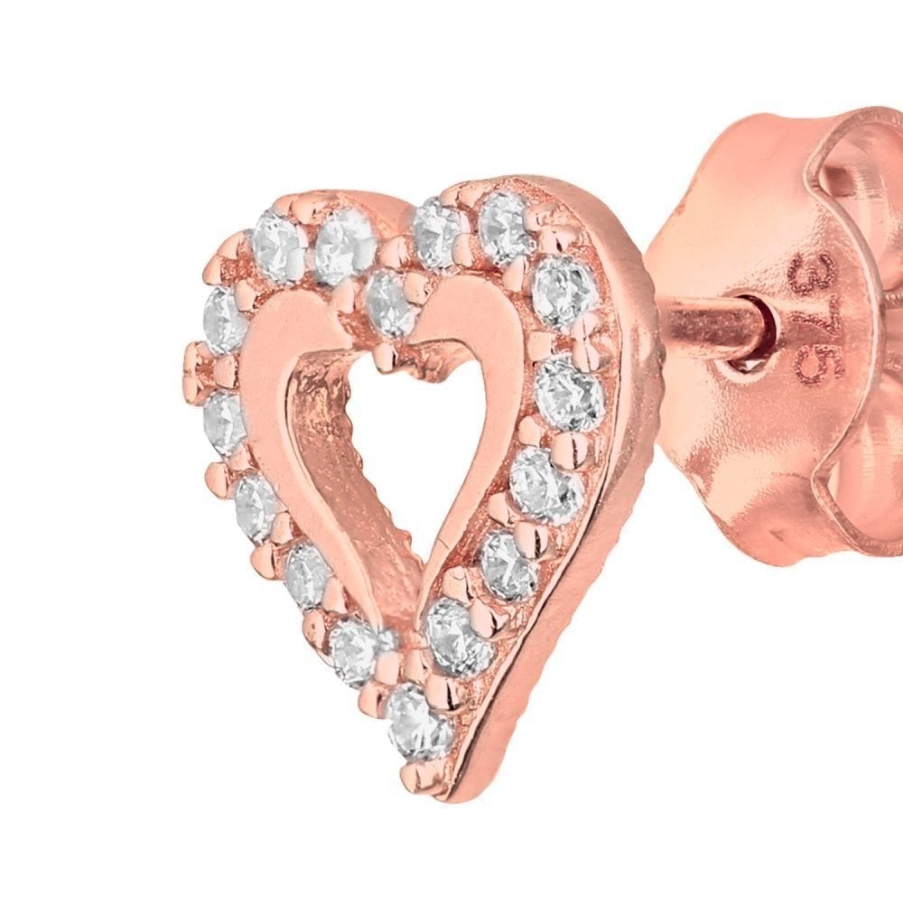 Cubic Zirconia Stud Earrings - detail view | Prime Jewellery