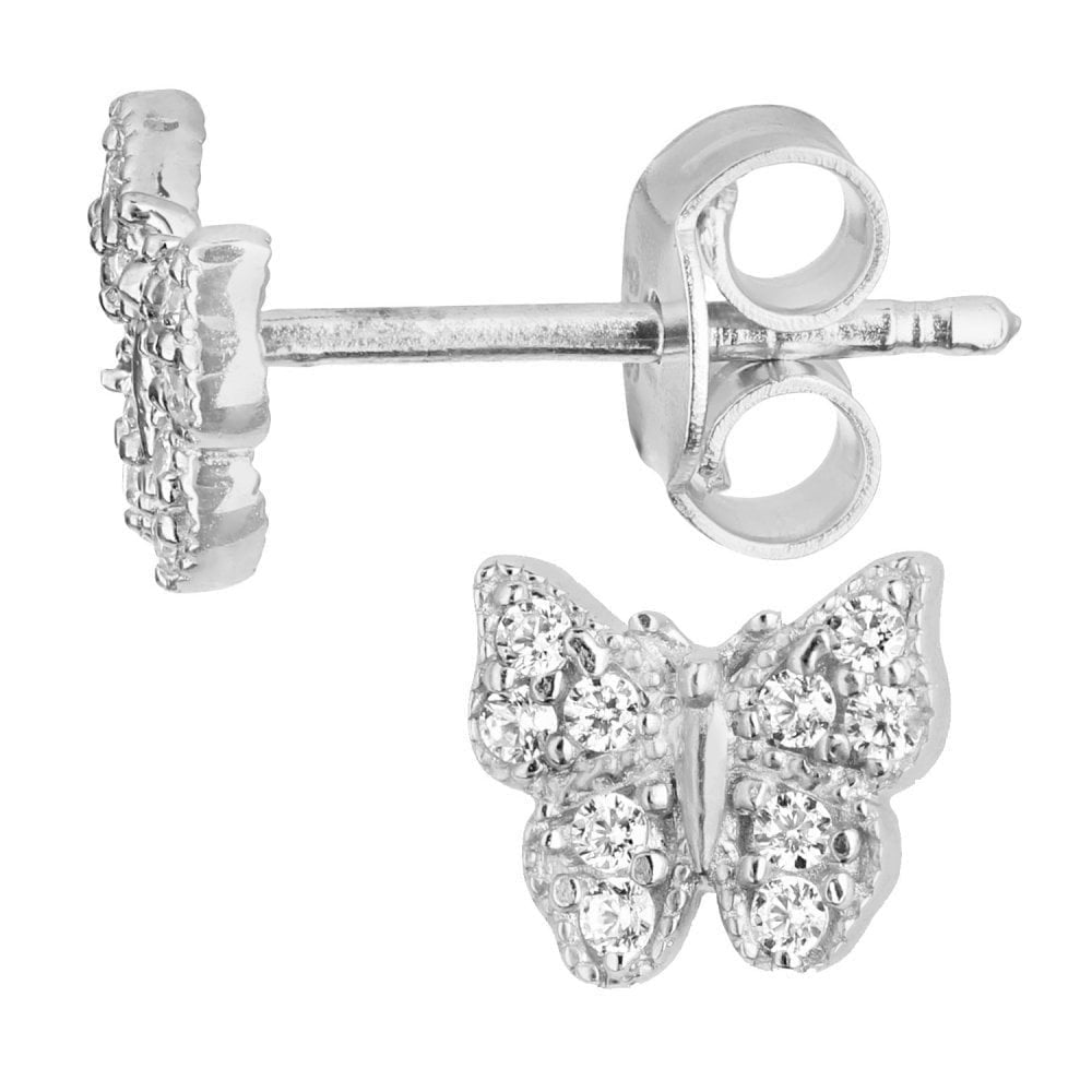 Cubic Zirconia Stud Earrings - detail view | Prime Jewellery