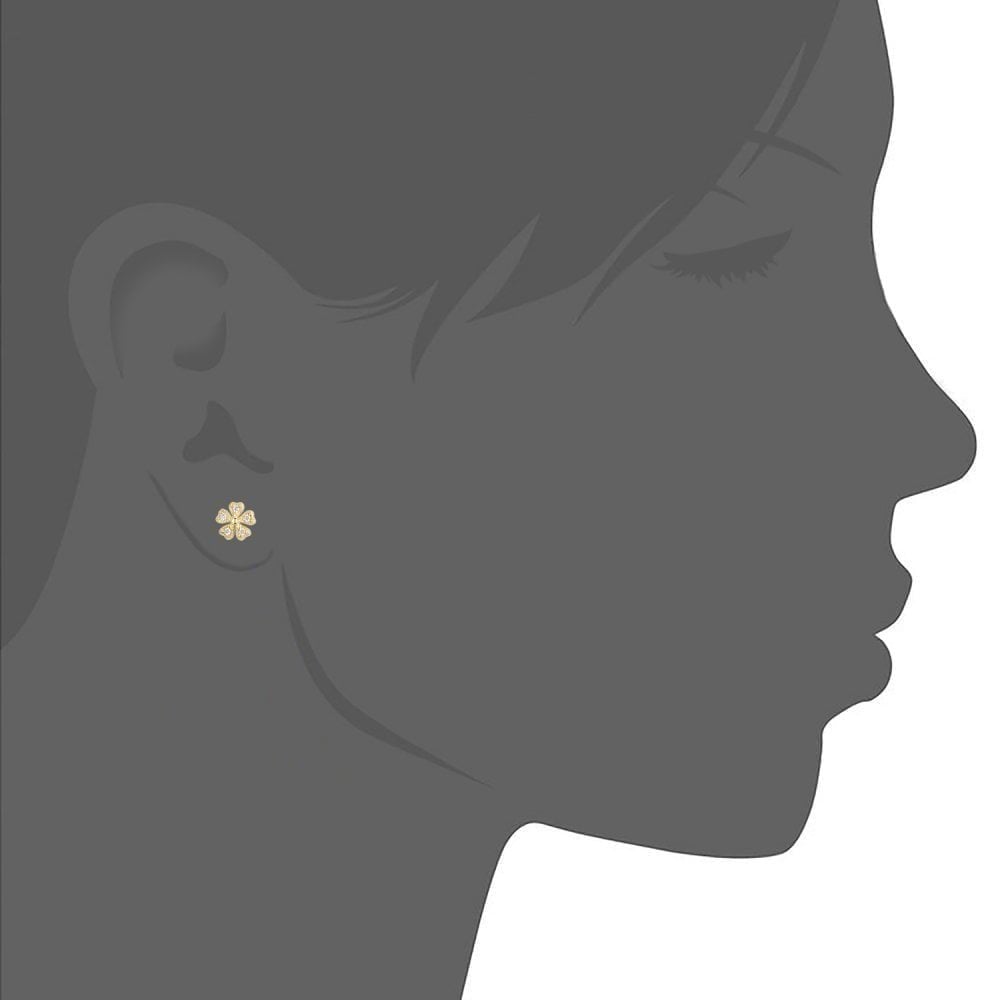 Cubic Zirconia Stud Earrings - detail view | Prime Jewellery