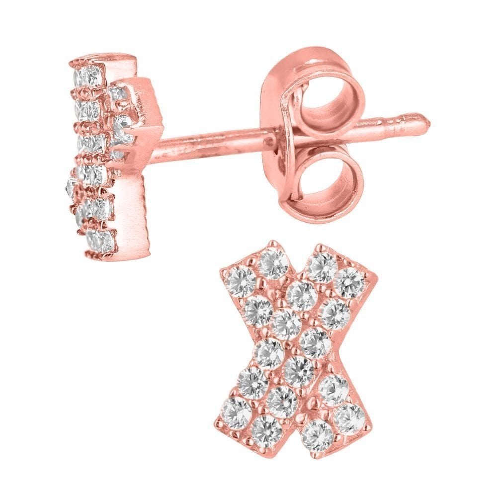 Cubic Zirconia Stud Earrings - detail view | Prime Jewellery