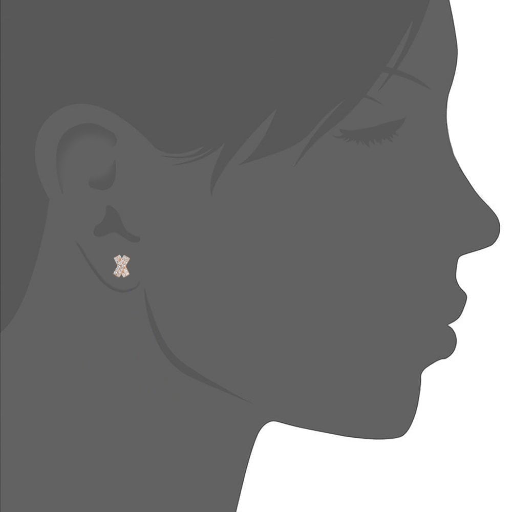 Cubic Zirconia Stud Earrings - detail view | Prime Jewellery