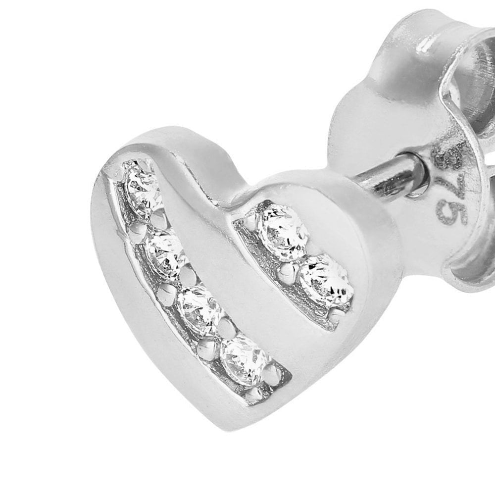 Cubic Zirconia Stud Earrings - detail view | Prime Jewellery