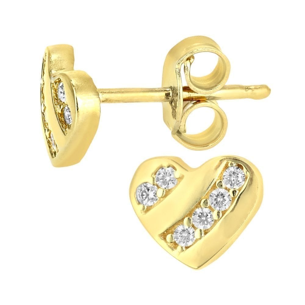 Cubic Zirconia Stud Earrings - detail view | Prime Jewellery