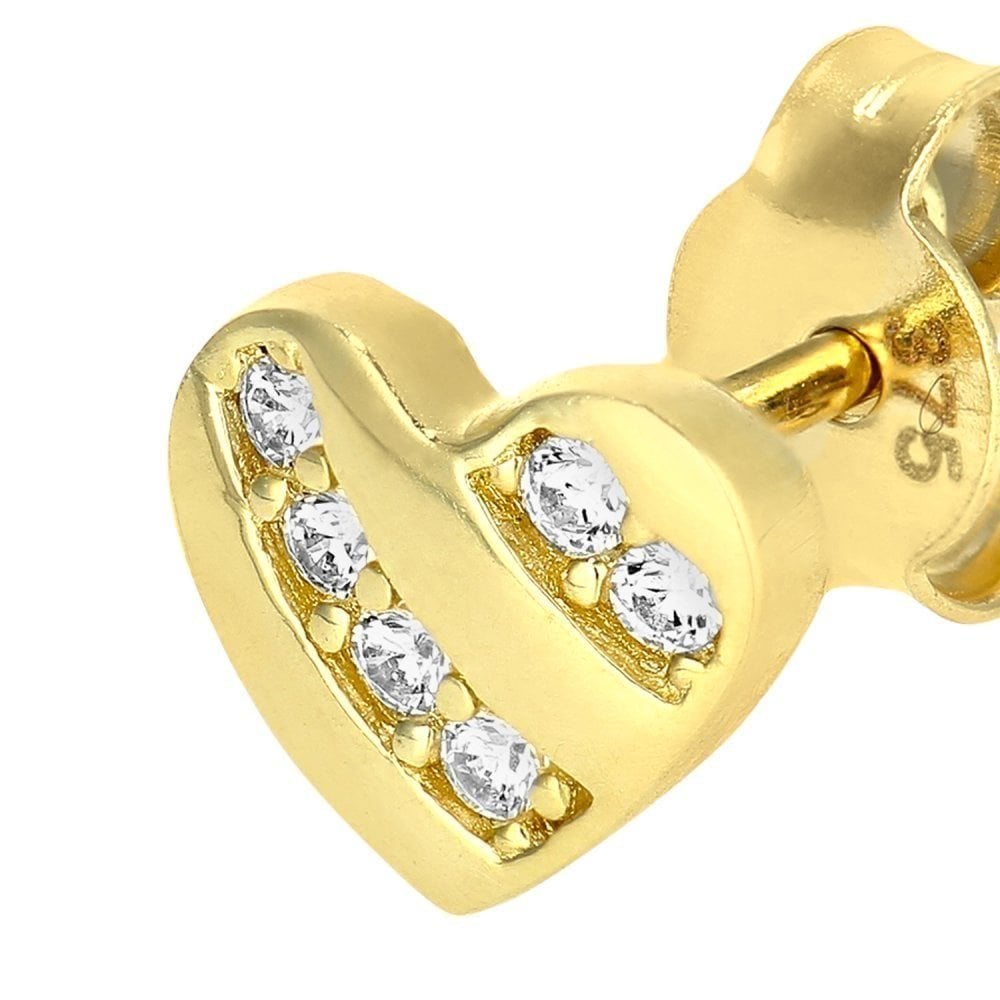 Cubic Zirconia Stud Earrings - detail view | Prime Jewellery