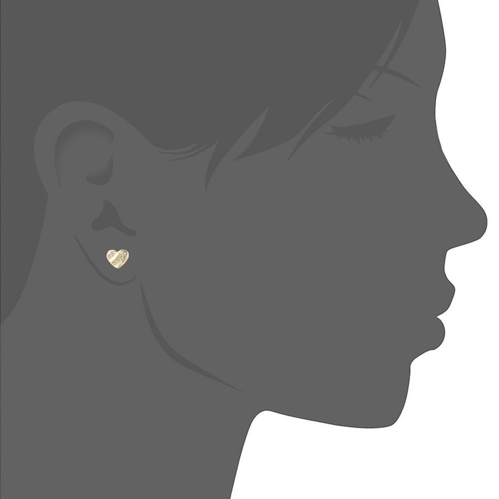 Cubic Zirconia Stud Earrings - detail view | Prime Jewellery