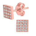 Cubic Zirconia Stud Earrings 9ct Rose Gold | Prime Jewellery