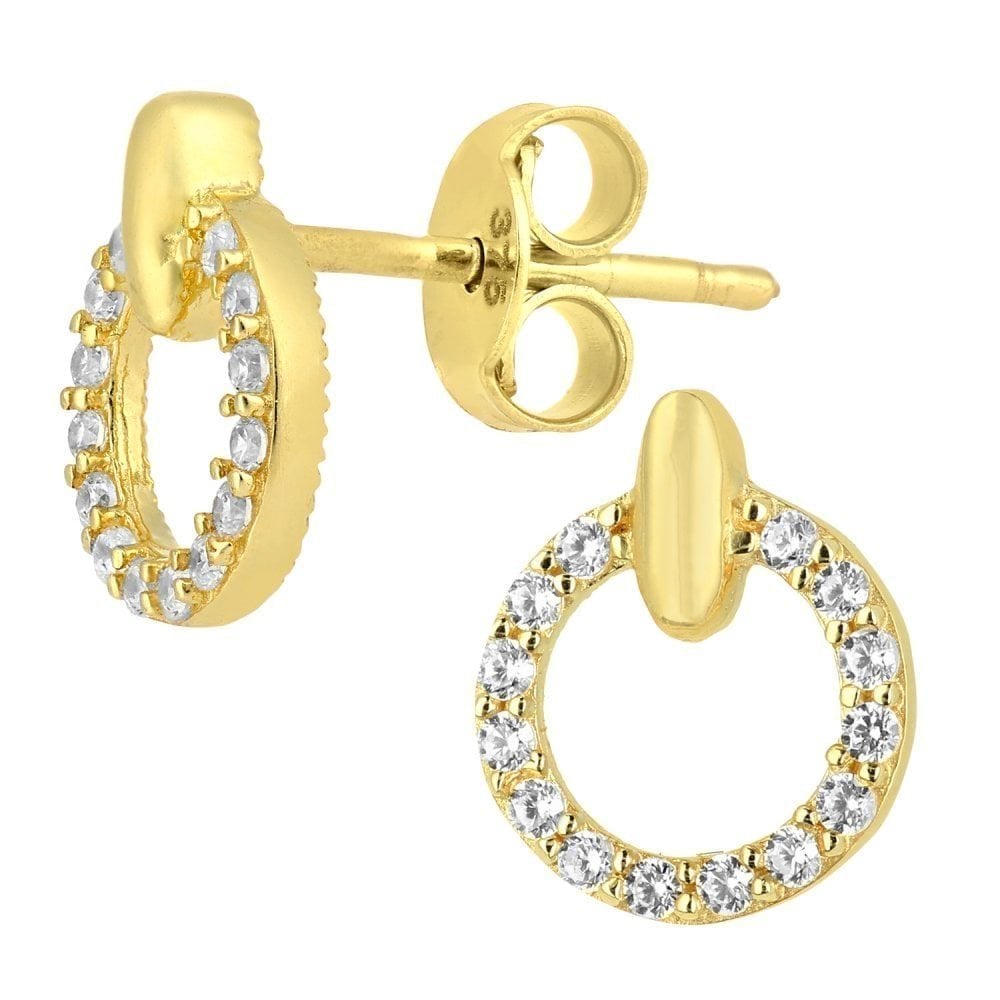 Cubic Zirconia Stud Earrings - detail view | Prime Jewellery