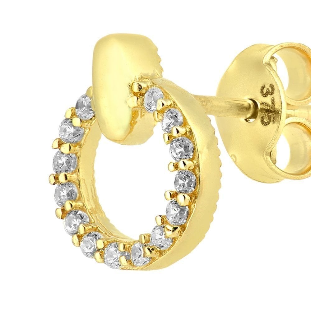 Cubic Zirconia Stud Earrings - detail view | Prime Jewellery