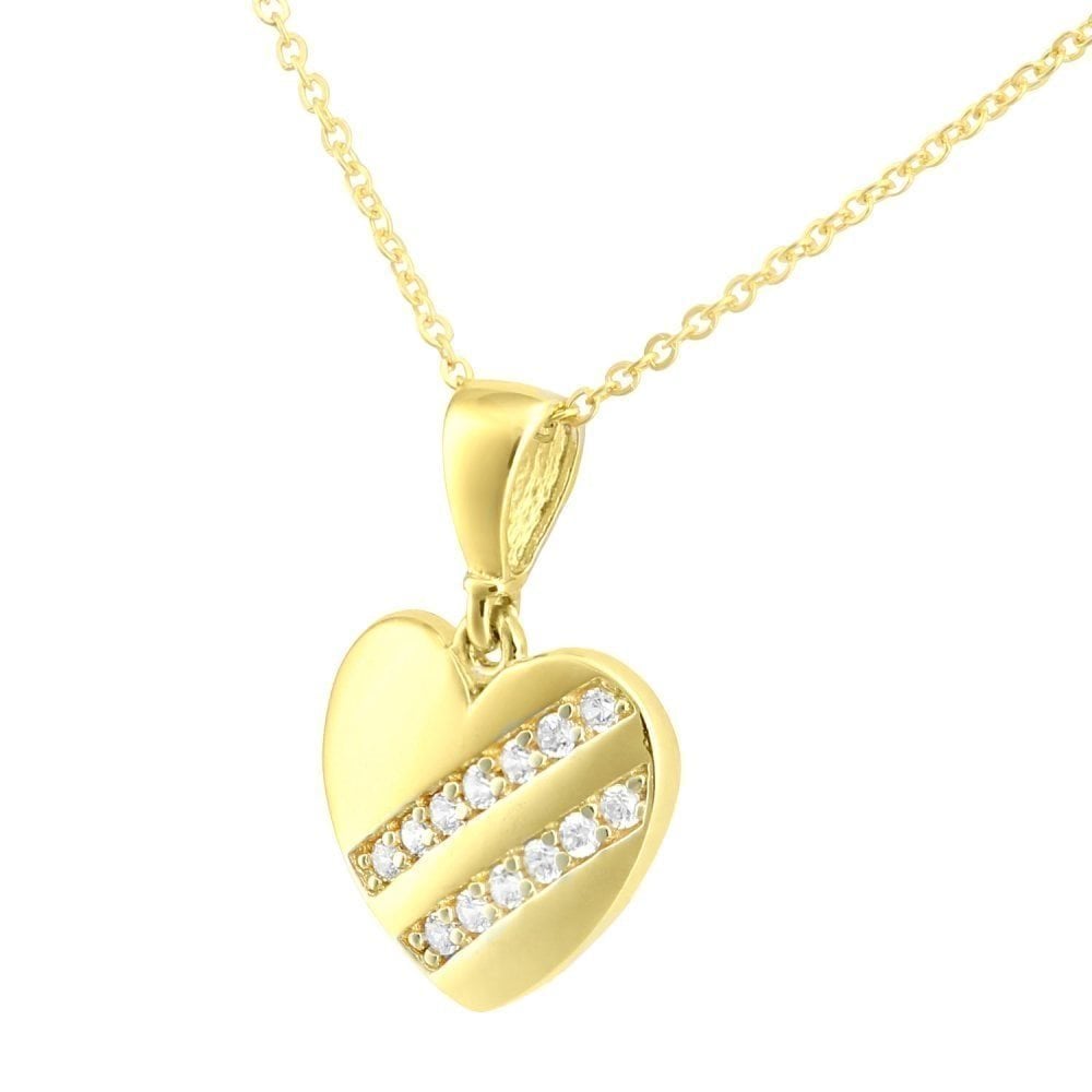 Cubic Zirconia Heart - detail view | Prime Jewellery