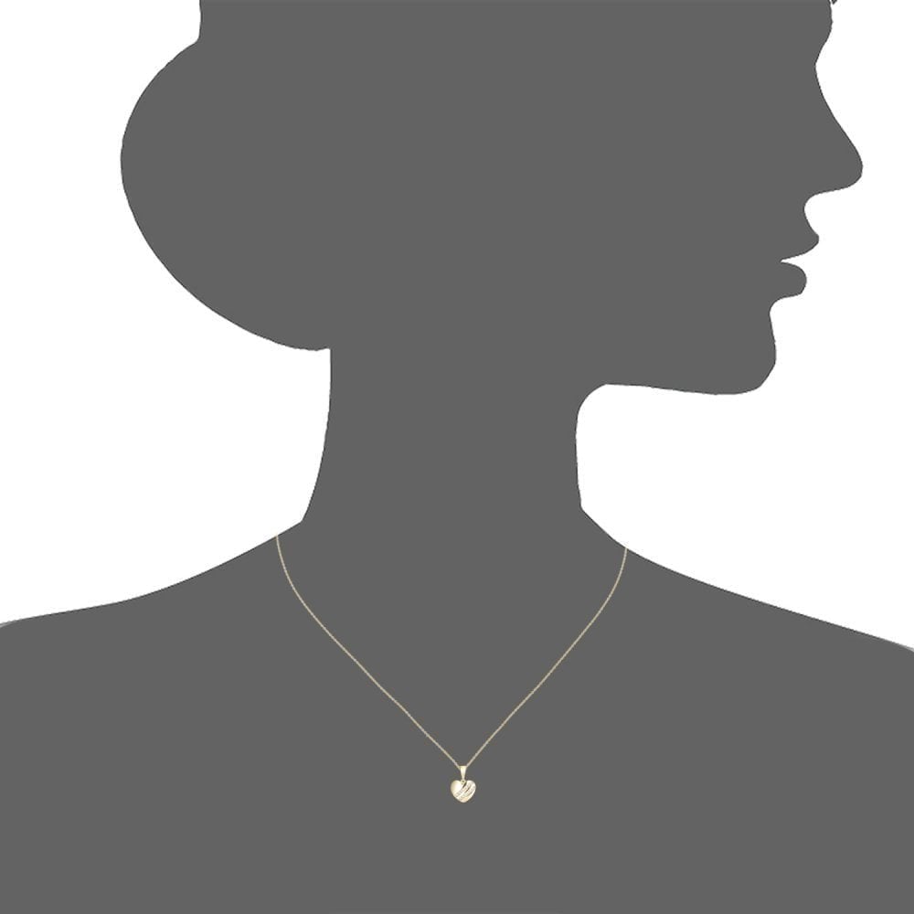 Cubic Zirconia Heart - detail view | Prime Jewellery