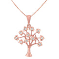 Cubic Zirconia Necklace 9ct Rose Gold | Prime Jewellery