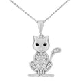 Cubic Zirconia Necklace 9ct White Gold | Prime Jewellery