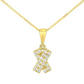 Cubic Zirconia Necklace 9ct Yellow Gold | Prime Jewellery