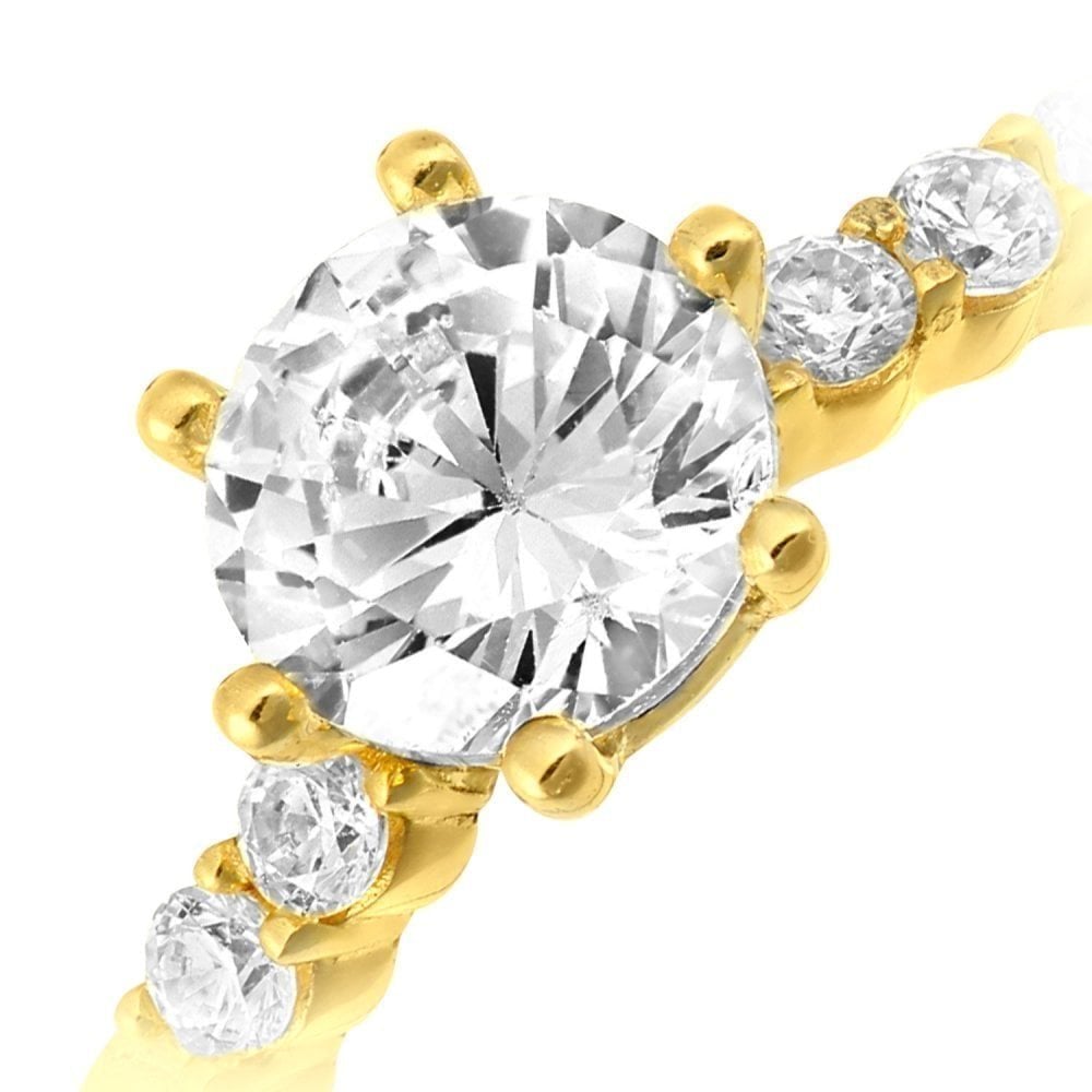 Cubic Zirconia Engagement - detail view | Prime Jewellery