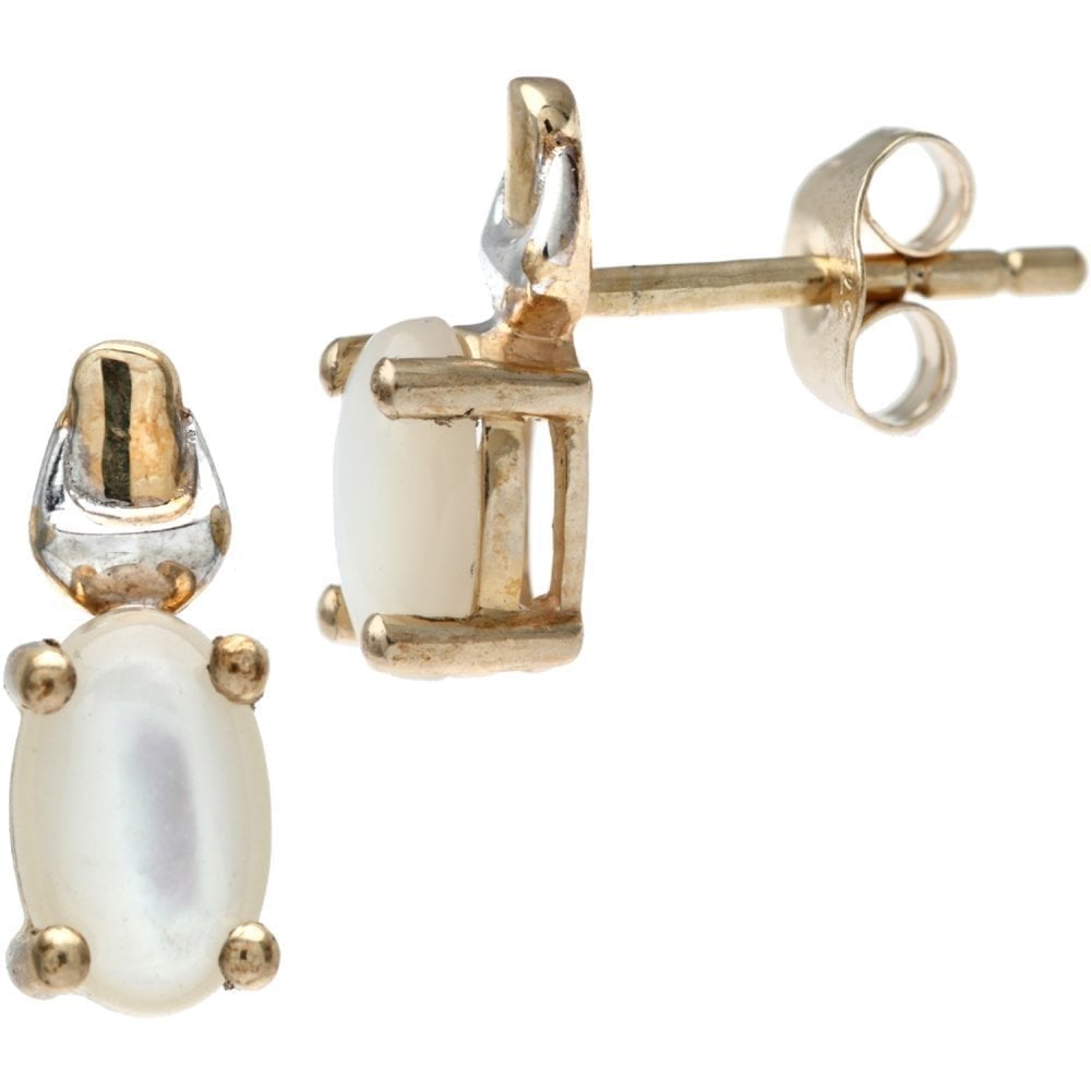 Solitaire Pearl Stud - detail view | Prime Jewellery
