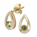 Peridot Stud Earrings 9ct Yellow Gold | Prime Jewellery