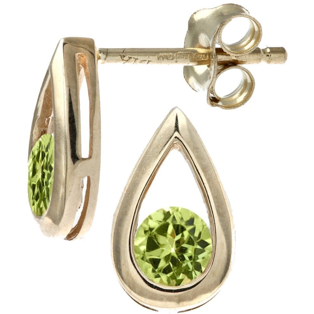 Peridot Stud Earrings - detail view | Prime Jewellery