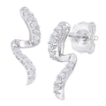 Diamond Drop Earrings 9ct White Gold | Prime Jewellery