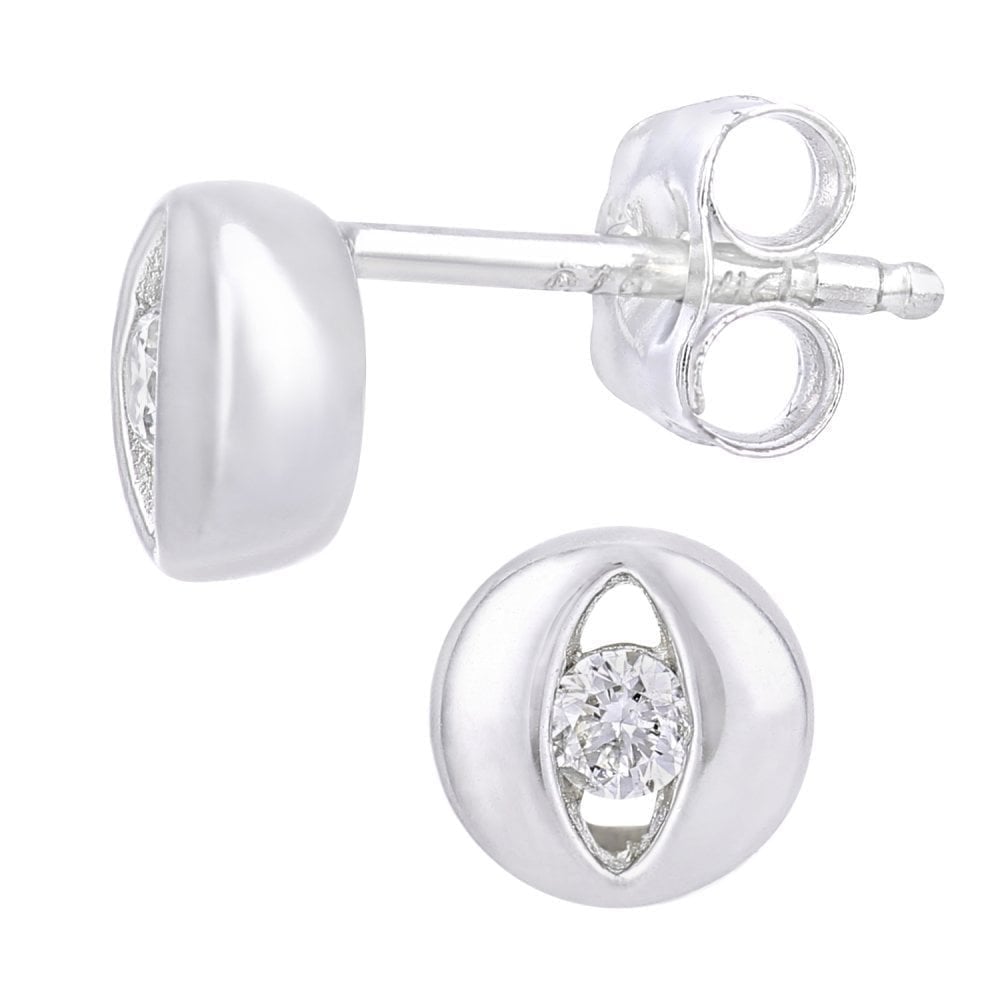 Diamond Stud Earrings - detail view | Prime Jewellery