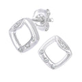Diamond Stud Earrings 9ct White Gold | Prime Jewellery