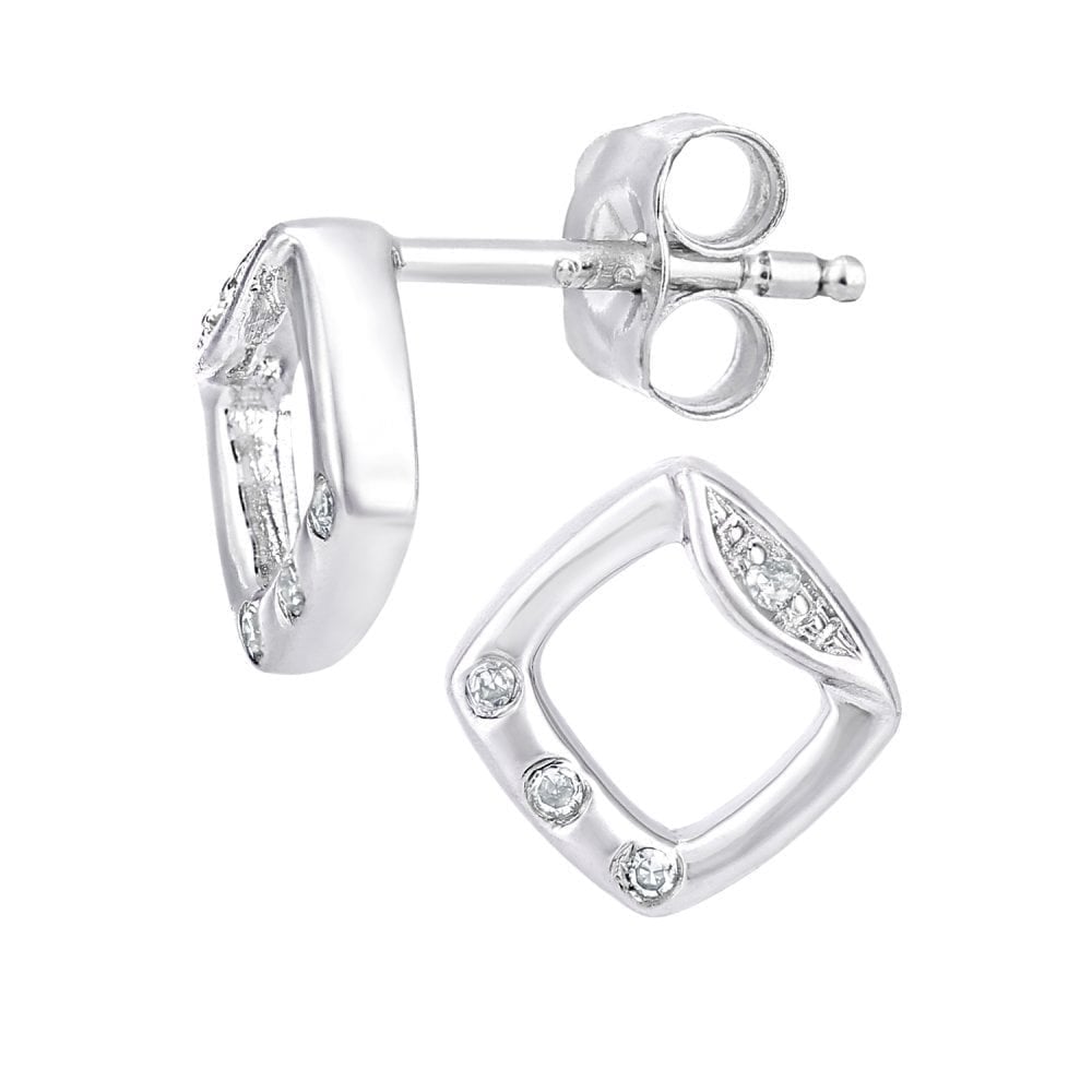 Diamond Stud Earrings - detail view | Prime Jewellery