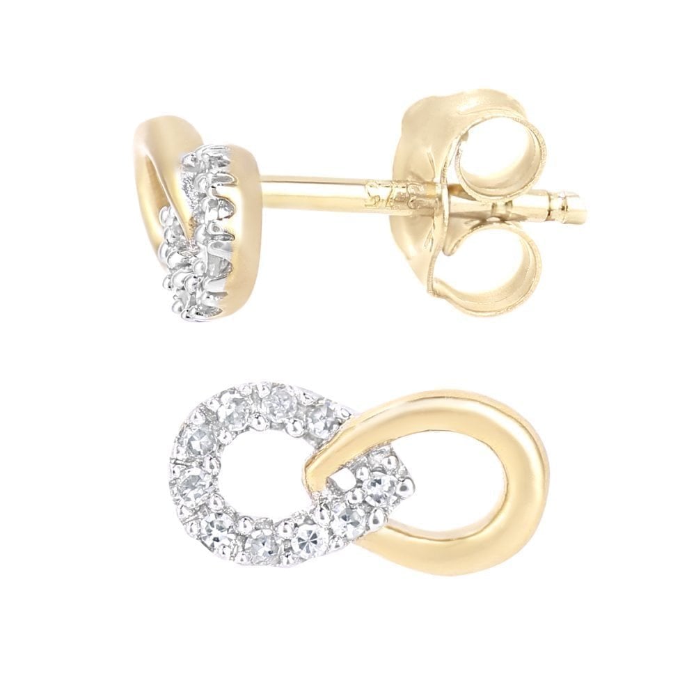 Diamond Stud Earrings - detail view | Prime Jewellery