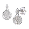 Diamond Drop Earrings 9ct White Gold | Prime Jewellery